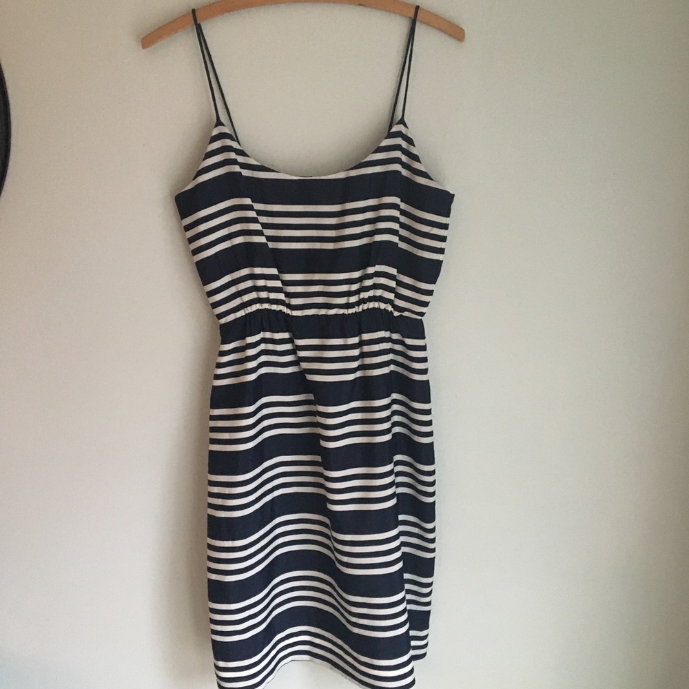 J. Crew Taffeta Spaghetti Strap Dress